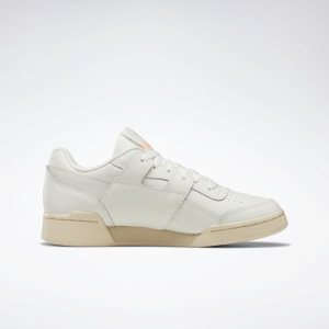 Adidasy Damskie Reebok Workout Lo Plus Niebieskie/Pomarańczowe PL 38COBYQ